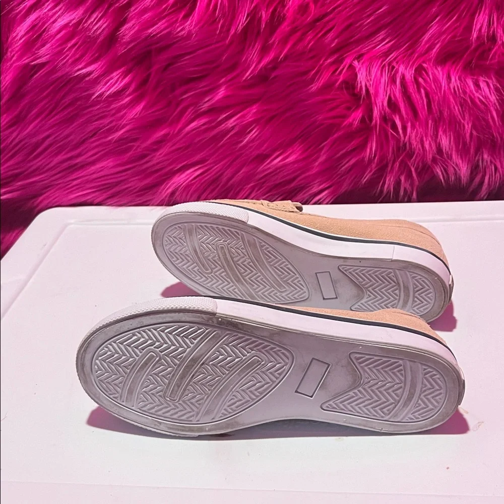 Janie and Jack Tan Suede Slip-On Moccasins